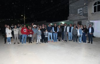 Lorena García supervisa avance de obra de guarniciones y banquetas en colonia El Paraíso con recursos FAISM