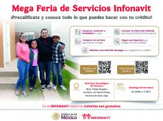 INFONAVIT CELEBRARÁ MEGA FERIA DE SERVICIOS EN PACHUCA ESTE DOMINGO 22 DE MARZO