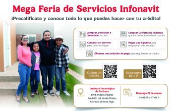 INFONAVIT CELEBRARÁ MEGA FERIA DE SERVICIOS EN PACHUCA ESTE DOMINGO 22 DE MARZO