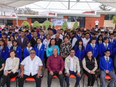 Natividad Castrejón entrega infraestructura educativa en Epazoyucan