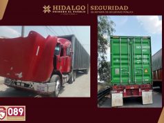 GOLPE AL ROBO DE CARGA EN TEPEJI: SSPH RECUPERA DOS TRÁILERES Y 32 TONELADAS DE MERCANCÍA; HAY CUATRO DETENIDOS