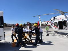 Traslado aéreo oportuno garantiza atención especializada a paciente de la Huasteca