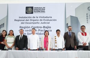Julio Menchaca acompaña instalación de la Visitaduría Regional del Órgano de Evaluación del Desempeño Judicial en Pachuca