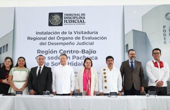 Julio Menchaca acompaña instalación de la Visitaduría Regional del Órgano de Evaluación del Desempeño Judicial en Pachuca