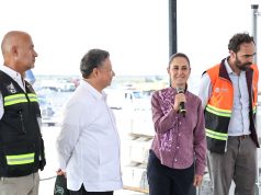 Sheinbaum y Menchaca verifican avances del tren CDMX-Pachuca