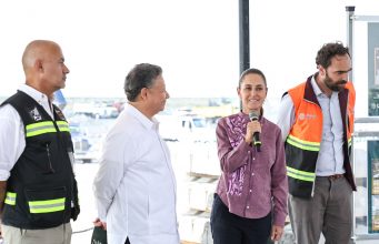 Sheinbaum y Menchaca verifican avances del tren CDMX-Pachuca