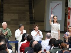Julio Menchaca acompaña la inauguración del tren Buenavista–AIFA