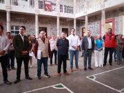 Julio Menchaca supervisa obras en el centro de Pachuca que mejoran la vida cotidiana de las familias