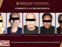 Caen 5 presuntos narcomenudistas en Pachuca, tras operativo de la SSPH