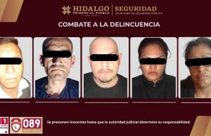 Caen 5 presuntos narcomenudistas en Pachuca, tras operativo de la SSPH