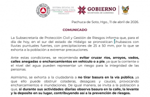 ALERTA: Se esperan lluvias puntuales fuertes en el sur del estado; Protección Civil emite recomendaciones