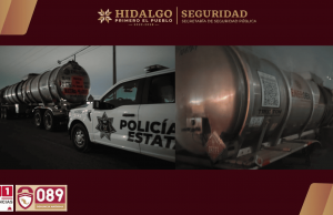 Recupera SSPH carga robada en carreteras federales: diesel y toneladas de material de construcción