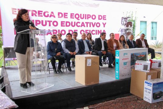 IHE fortalece espacios escolares en Actopan