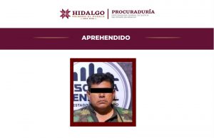 COORDINACIÓN DE LA PGJEH PERMITE LA APREHENSIÓN DE PROBABLE HOMICIDA