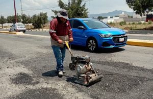 Tulancingo más de 20 tramos viales a través de programa permanente de bacheo