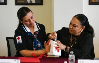 Participa Presidencia de Tulancingo en colecta de Cruz Roja Mexicana