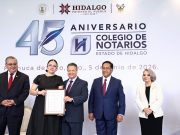 Julio Menchaca acompaña fortalecimiento del Colegio de Notarios del Estado de Hidalgo