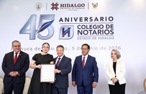 Julio Menchaca acompaña fortalecimiento del Colegio de Notarios del Estado de Hidalgo