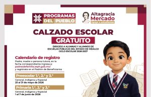 ¡ATENCIÓN TUTORES! EL IHE ABRE EL PADRÓN DE BENEFICIARIOS PARA CALZADO ESCOLAR GRATUITO EN HIDALGO