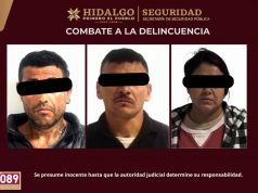SSPH ASEGURA A 3 PRESUNTOS INTEGRANTES DE UNA BANDA DEDICADA AL ROBO DE MOTOCICLETAS EN PACHUCA