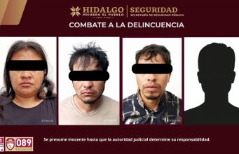 SSPH asegura a cuatro generadores de violencia en Tezontepec de Aldama