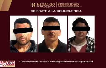 SSPH ASEGURA A 3 PRESUNTOS INTEGRANTES DE UNA BANDA DEDICADA AL ROBO DE MOTOCICLETAS EN PACHUCA