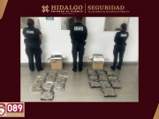 SSPH intercepta cargamento con más de 10 kilos de marihuana