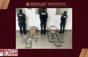 SSPH intercepta cargamento con más de 10 kilos de marihuana