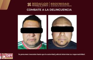 SSPH ejecuta dos cateos simultáneos en Tulancingo; asegura a dos hombres, vehículos robados y presunto narcótico
