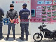 Aseguran drogas y motocicleta robada durante operativo en Progreso de Obregón