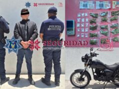 Aseguran drogas y motocicleta robada durante operativo en Progreso de Obregón