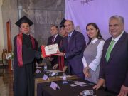 Destaca Natividad Castrejón acciones para mantener a jóvenes en las aulas durante graduaciones del CECyTEH