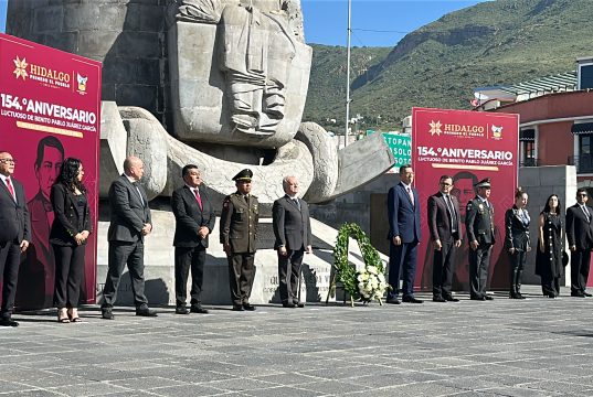 Conmemoran en Hidalgo el 154° Aniversario Luctuoso de Benito Juárez