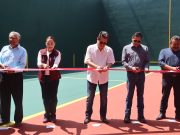 Nueva cancha de frontón en Atitalaquia impulsa el deporte y fortalece la convivencia social