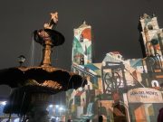 La pasión mundialista continúa en Hidalgo con homenajes a leyendas del fútbol a través del videomapping