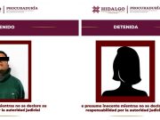 AIC de la PGJEH detuvo en Mineral de la Reforma, a dos personas por narcomenudeo