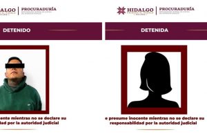AIC de la PGJEH detuvo en Mineral de la Reforma, a dos personas por narcomenudeo