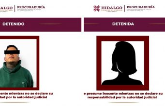 AIC de la PGJEH detuvo en Mineral de la Reforma, a dos personas por narcomenudeo