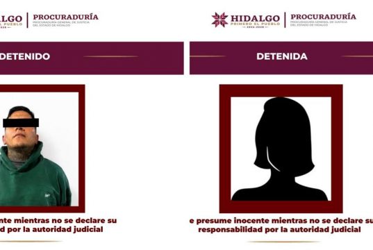 AIC de la PGJEH detuvo en Mineral de la Reforma, a dos personas por narcomenudeo