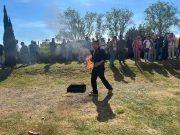 Capacita PC de Tulancingo a ferieros de Los Angelitos en uso de extintores