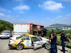 Autoridades atienden accidente de tránsito en el Corredor Turístico de La Montaña