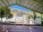 Al 80 por ciento la rehabilitación de tres canchas deportivas en Tulancingo