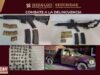 Aseguran armas largas, cartuchos y camioneta robada tras operativo de seguridad en Zempoala