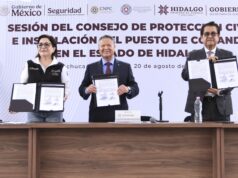 Gobierno de Hidalgo y CNPC instalan Puesto de Comando para enfrentar temporada de lluvias