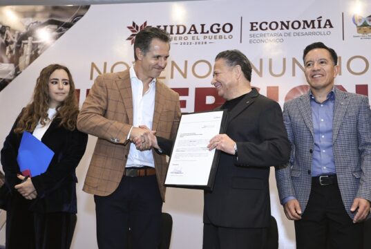 Alcanza Hidalgo récord de 147.6 mil mdp en inversión privada; supera a cuatro sexenios juntos