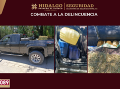 Asegura SSPH a dos personas con mil 200 litros de huachicol en Ixmiquilpan