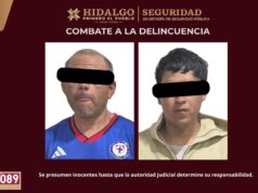 Asegura SSPH a dos personas por presunto trasiego ilegal de combustible en Tlaxcoapan