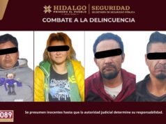 Asegura SSPH a cuatro personas relacionadas con robos a negocios en Mineral de la Reforma