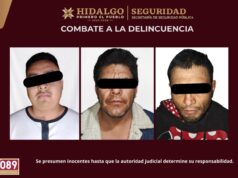 Asegura SSPH a tres presuntos generadores de violencia en Villa de Tezontepec