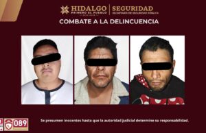 Asegura SSPH a tres presuntos generadores de violencia en Villa de Tezontepec